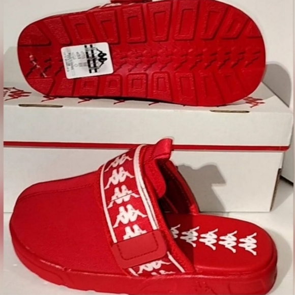 Kappa Bold Red Slide Sandals - Picture 4 of 7